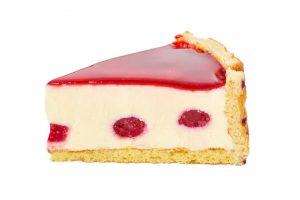 Berry rare cheese cut image