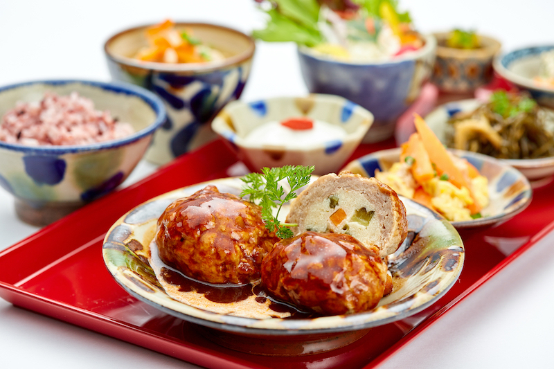 手工炖豆腐汉堡（半糖汁）