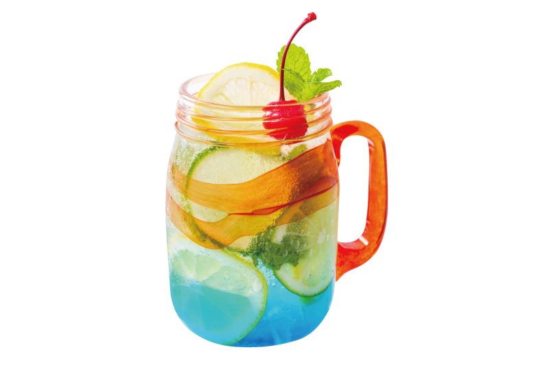 海藍色罐裝飲料